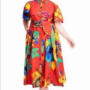 Christopher John Rogers x Target Floral Puff Dress - Size 16